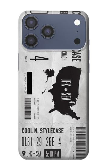 S3615 Carte d'embarquement Etui Coque Housse pour iPhone 17 Pro Max, 18 Pro Max