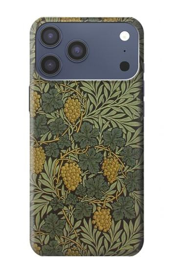 S3662 William Morris Vine Pattern Etui Coque Housse pour iPhone 17 Pro Max, 18 Pro Max