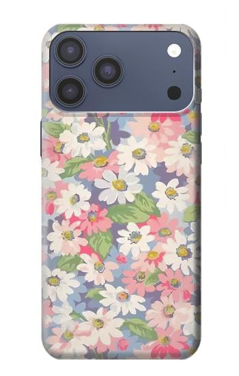 S3688 Motif d'art floral floral Etui Coque Housse pour iPhone 17 Pro Max, 18 Pro Max