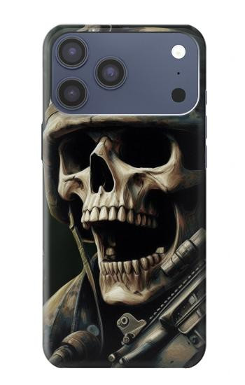 S4017 Crâne de soldat Etui Coque Housse pour iPhone 17 Pro Max