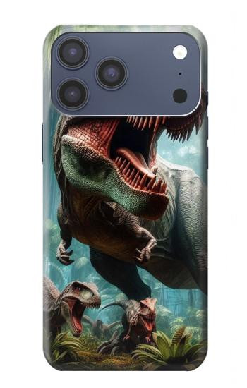 S4021 Dinosaure T-rex Jurassique Etui Coque Housse pour iPhone 17 Pro Max