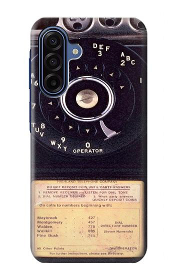 S0086 Vintage téléphone Etui Coque Housse pour Samsung Galaxy A17, A18