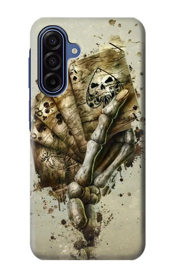 S0550 Carte Poker Crâne Etui Coque Housse pour Samsung Galaxy A17