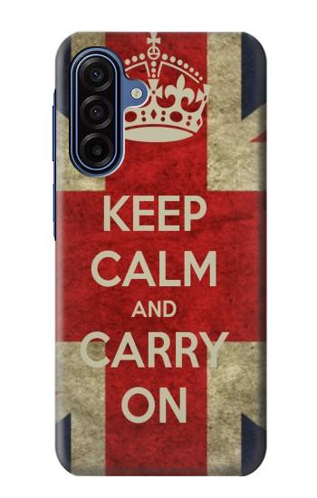 S0674 Garder le calme et continuer Etui Coque Housse pour Samsung Galaxy A17, A18