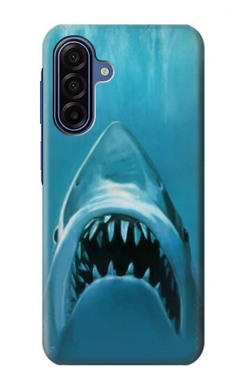 S0830 Requin blanc Etui Coque Housse pour Samsung Galaxy A17, A18