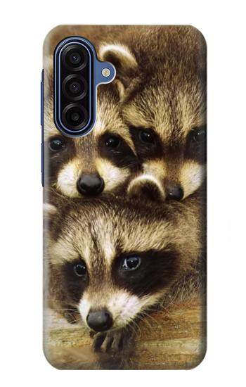 S0977 Les ratons laveurs bébé Etui Coque Housse pour Samsung Galaxy A17, A18