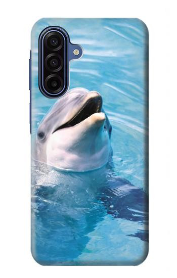 S1291 Les Dauphins en Mer Etui Coque Housse pour Samsung Galaxy A17