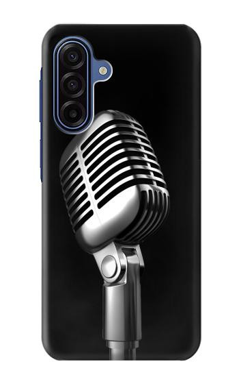 S1672 Rétro Musique Jazz Microphone Etui Coque Housse pour Samsung Galaxy A17, A18