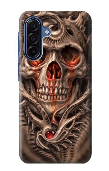 S1675 Crâne sang Tatouage Etui Coque Housse pour Samsung Galaxy A17