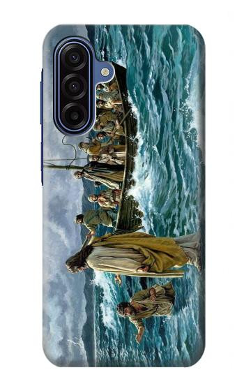 S1722 Jésus marcher sur la mer Etui Coque Housse pour Samsung Galaxy A17, A18