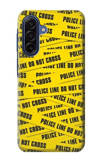 S2088 Banderole de la police ne pas dépasser Etui Coque Housse pour Samsung Galaxy A17