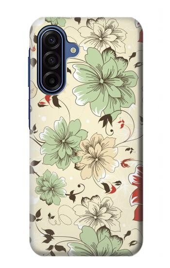 S2179 Motif Fleur Floral Art Millésime Etui Coque Housse pour Samsung Galaxy A17