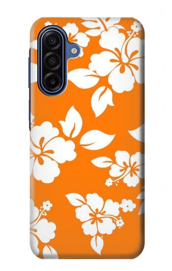 S2245 Hawai Hibiscus Motif orange Etui Coque Housse pour Samsung Galaxy A17