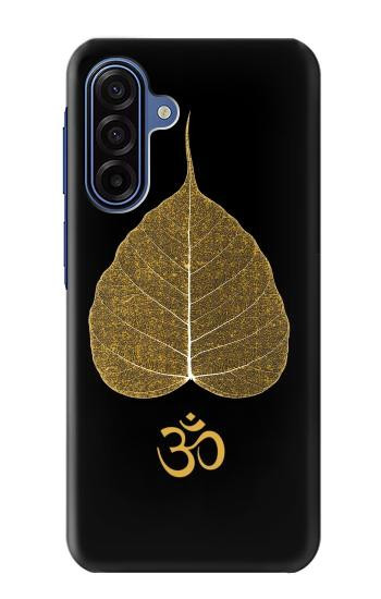 S2331 Feuille d'or bouddhiste Symbole de l'OM Etui Coque Housse pour Samsung Galaxy A17, A18