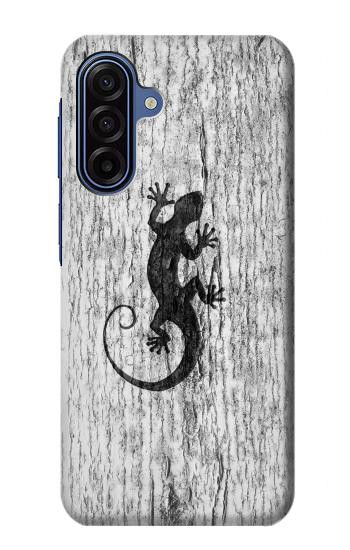 S2446 Gecko bois imprimé graphique Etui Coque Housse pour Samsung Galaxy A17