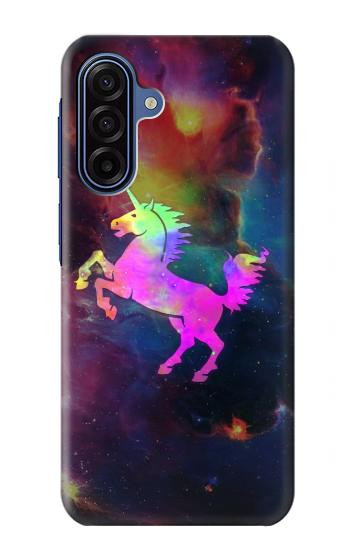 S2486 Arc en ciel espace de nébuleuse Licorne Etui Coque Housse pour Samsung Galaxy A17