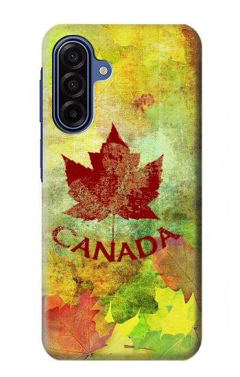 S2523 Canada Feuille d'érable d'automne Etui Coque Housse pour Samsung Galaxy A17