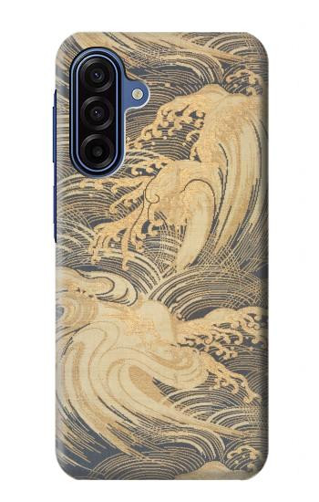 S2680 Japon Art Obi avec des vagues stylisées Etui Coque Housse pour Samsung Galaxy A17