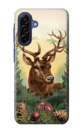 S2841 Renne de Noël millésimé Etui Coque Housse pour Samsung Galaxy A17, A18