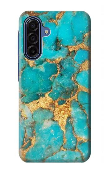 S2906 Aqua Turquoise Pierre Etui Coque Housse pour Samsung Galaxy A17