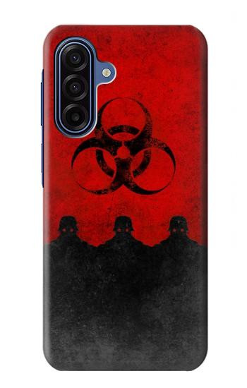 S2917 Biohazards Virus Alert Rouge Etui Coque Housse pour Samsung Galaxy A17