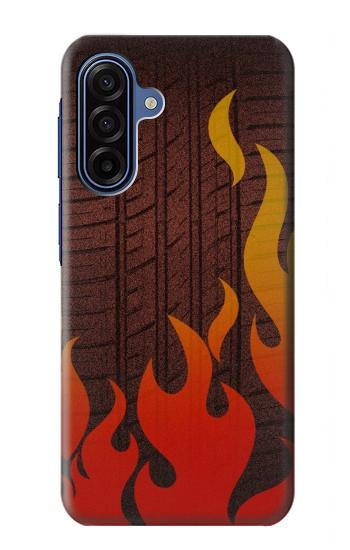 S2988 Voiture de rallye Neumáticos Feu Etui Coque Housse pour Samsung Galaxy A17, A18