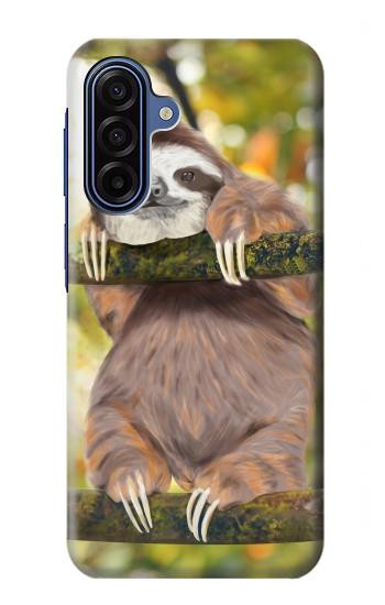 S3138 Peinture mignon bébé Sloth Etui Coque Housse pour Samsung Galaxy A17