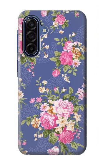 S3265 Motif Fleur millésimé Etui Coque Housse pour Samsung Galaxy A17