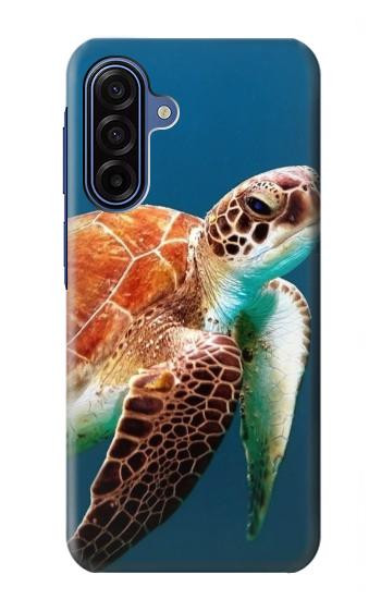 S3497 Vert tortue de mer Etui Coque Housse pour Samsung Galaxy A17