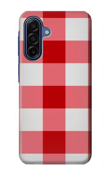 S3535 Rouge vichy Etui Coque Housse pour Samsung Galaxy A17