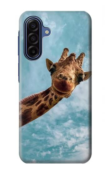 S3680 Girafe de sourire mignon Etui Coque Housse pour Samsung Galaxy A17