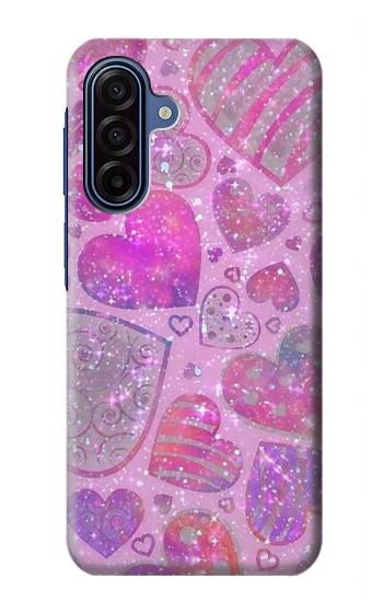 S3710 Coeur d'amour rose Etui Coque Housse pour Samsung Galaxy A17