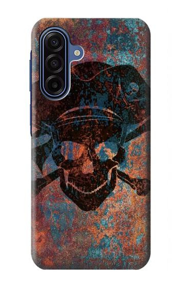 S3895 Pirate Crâne Métal Etui Coque Housse pour Samsung Galaxy A17