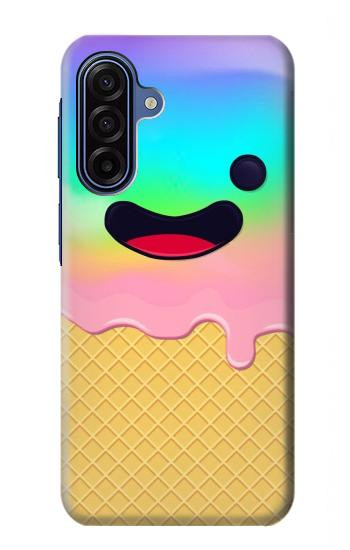S3939 Sourire mignon de crème glacée Etui Coque Housse pour Samsung Galaxy A17