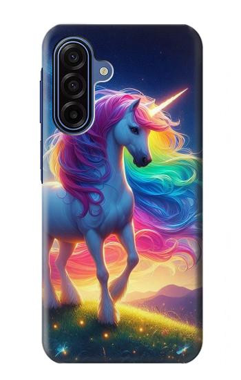 S3977 Licorne colorée Etui Coque Housse pour Samsung Galaxy A17