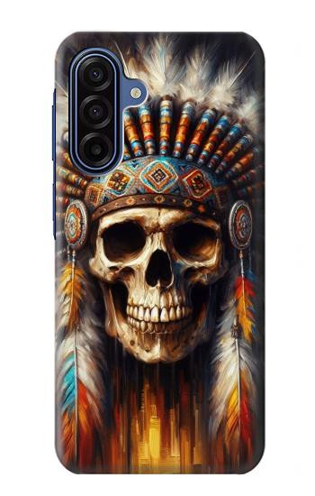 S4016 Crâne amérindien Etui Coque Housse pour Samsung Galaxy A17