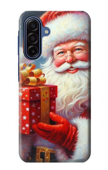 S4029 Coffret cadeau de Noël avec Père Noël souriant Etui Coque Housse pour Samsung Galaxy A17
