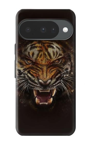S0575 Tigre Visage Etui Coque Housse pour Google Pixel 10, 10 Pro