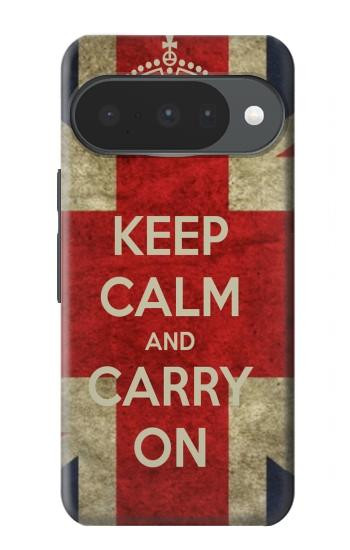 S0674 Garder le calme et continuer Etui Coque Housse pour Google Pixel 10, 10 Pro