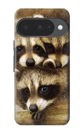 S0977 Les ratons laveurs bébé Etui Coque Housse pour Google Pixel 10, 10 Pro