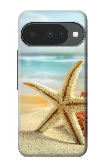S1117 Étoiles de mer sur la plage Etui Coque Housse pour Google Pixel 10, 10 Pro