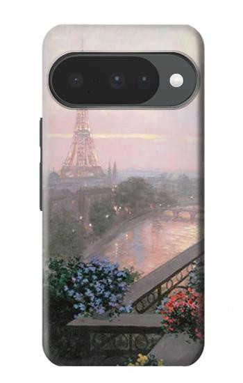 S1443 Terrasse à Paris Eifel Etui Coque Housse pour Google Pixel 10, 10 Pro