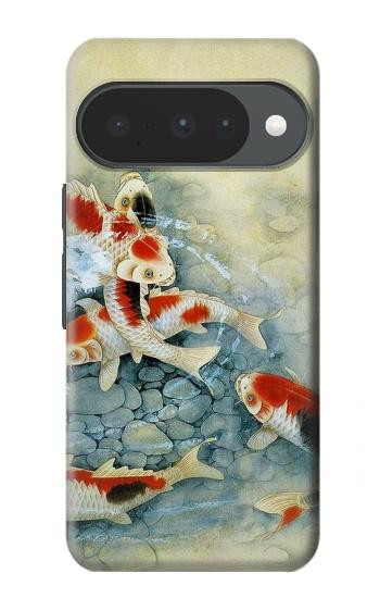 S1654 Carpe Koï poisson Peinture Art Etui Coque Housse pour Google Pixel 10, 10 Pro