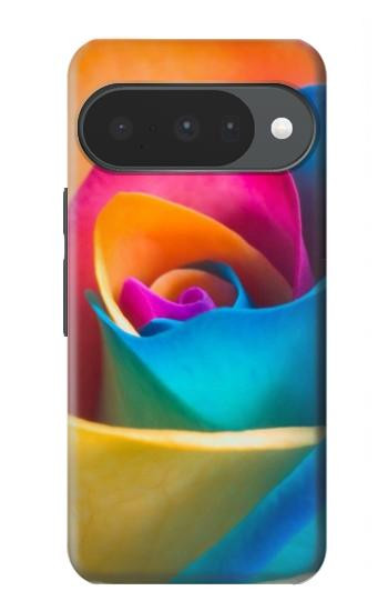 S1671 Arc en ciel coloré Rose Etui Coque Housse pour Google Pixel 10, 10 Pro