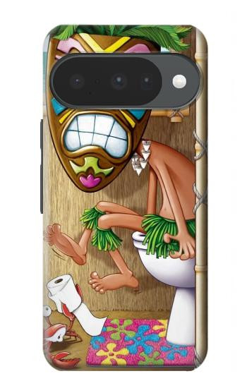 S1702 Tiki Homme Toilette Etui Coque Housse pour Google Pixel 10, 10 Pro