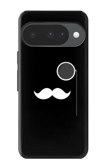 S1946 Sir Mustache Minimalisme Etui Coque Housse pour Google Pixel 10, 10 Pro