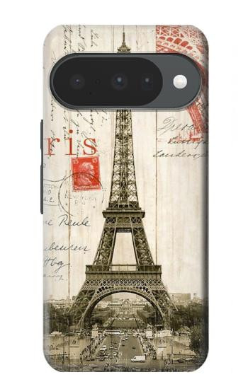 S2108 Tour Eiffel de Paris Carte postale Etui Coque Housse pour Google Pixel 10, 10 Pro