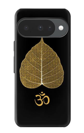 S2331 Feuille d'or bouddhiste Symbole de l'OM Etui Coque Housse pour Google Pixel 10, 10 Pro