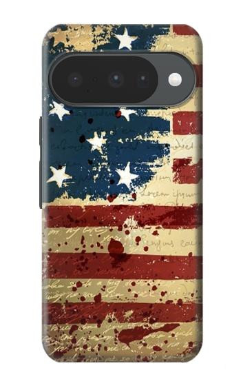 S2349 Old American Drapeau Etui Coque Housse pour Google Pixel 10, 10 Pro