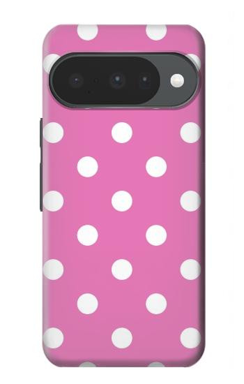 S2358 Rose à pois Etui Coque Housse pour Google Pixel 10, 10 Pro